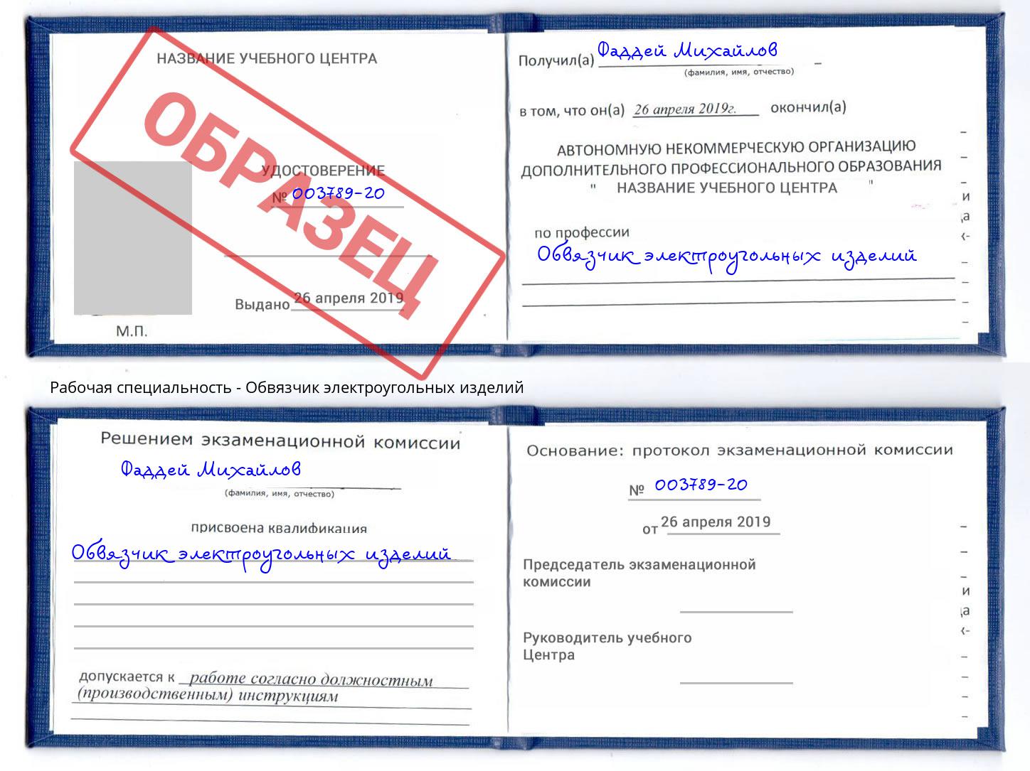 Обвязчик электроугольных изделий Апшеронск