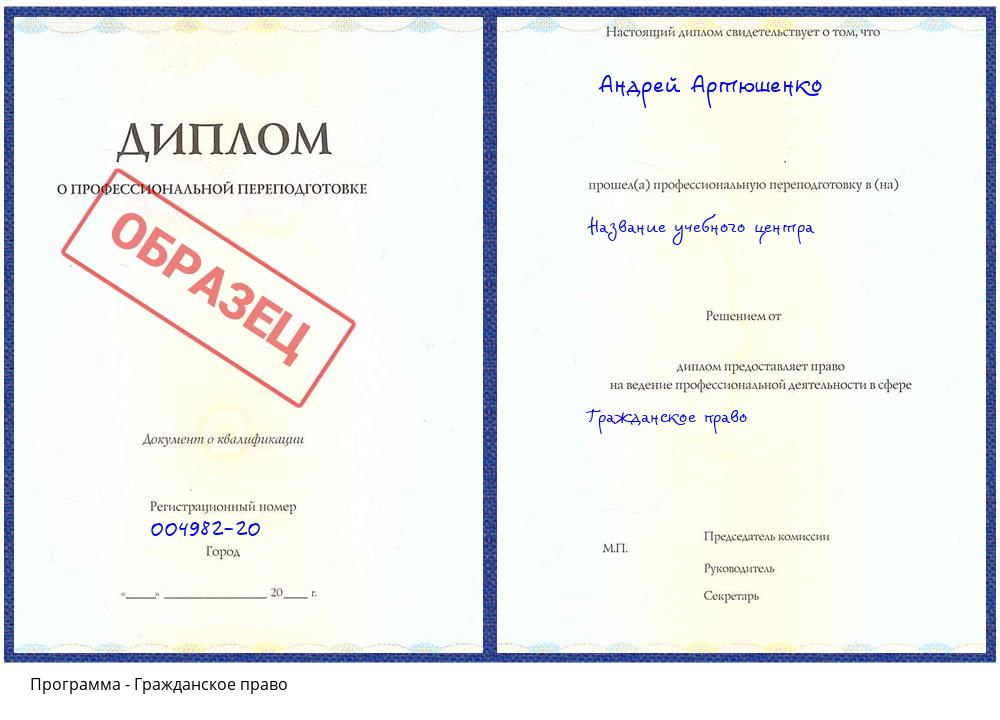 Гражданское право Апшеронск
